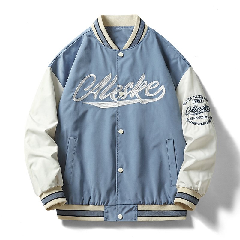 OEM Custom Pattern Embroidery Logo Men's Baseball Jacket Fashion Trend Varsity Bomber College Baseball Jacket For Men