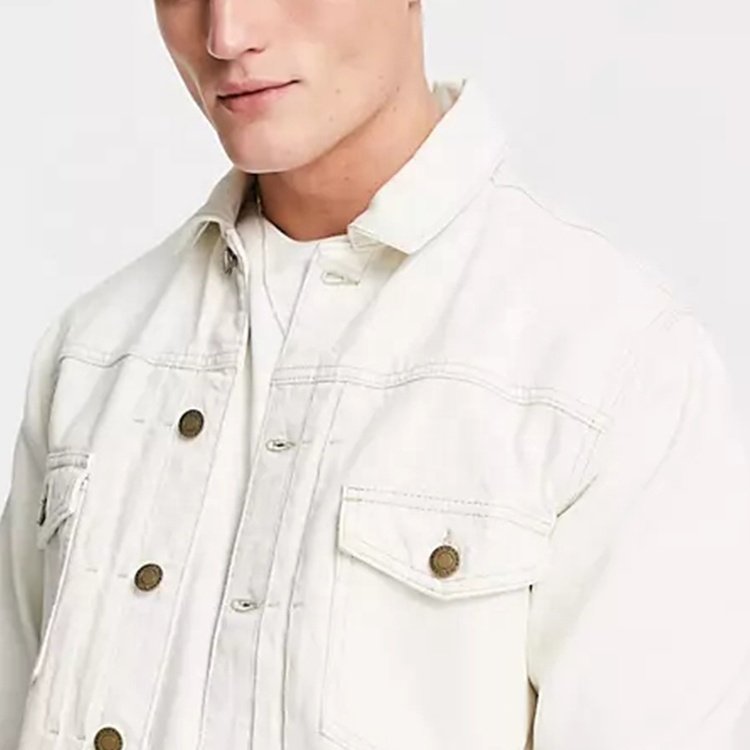Dongguan Mengtu New Fashion Spring Clothing Denim Blank Casual Jacket for Men Plus Size Denim Men's Jackets