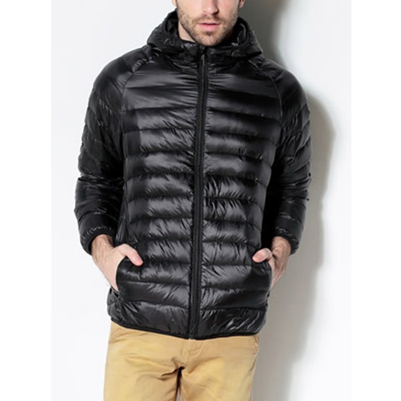 High Quality Custom Logo Boy Student Coats Printing Down Baseball Jacket Winter Solid Color Men Jacket Zip Up Puffer Jacket