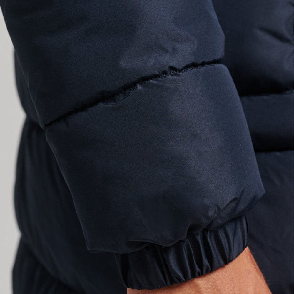 New Design Hot Sale Polyester Long Men's Puffer Jacket Wholesale Custom Hip Hop Padded Puffer Jacket