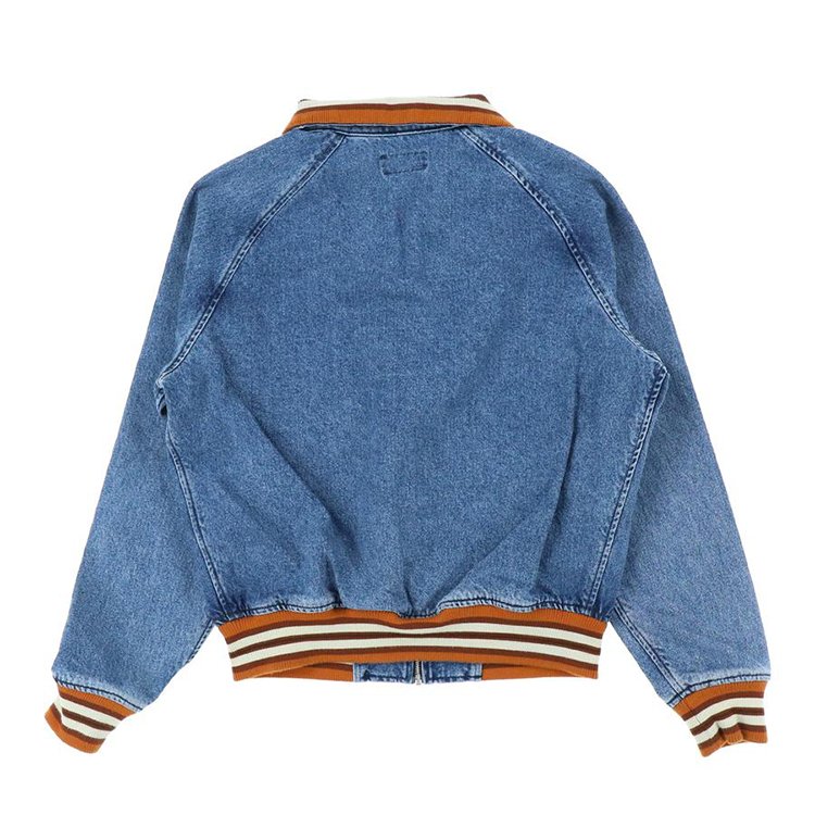 DiZNEW custom denim baseball varsity bomber outdoor plus size men's jackets