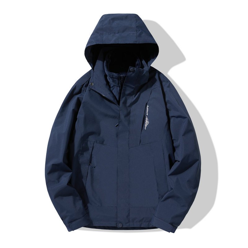 Men's Casual Outdoor Waterproof Bomber Jacket Customized Fashionable Sportswear Warmth Features Windproof Hooded Mountaineering
