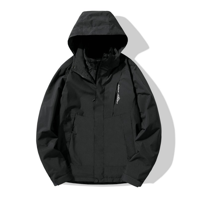 Men's Casual Outdoor Waterproof Bomber Jacket Customized Fashionable Sportswear Warmth Features Windproof Hooded Mountaineering