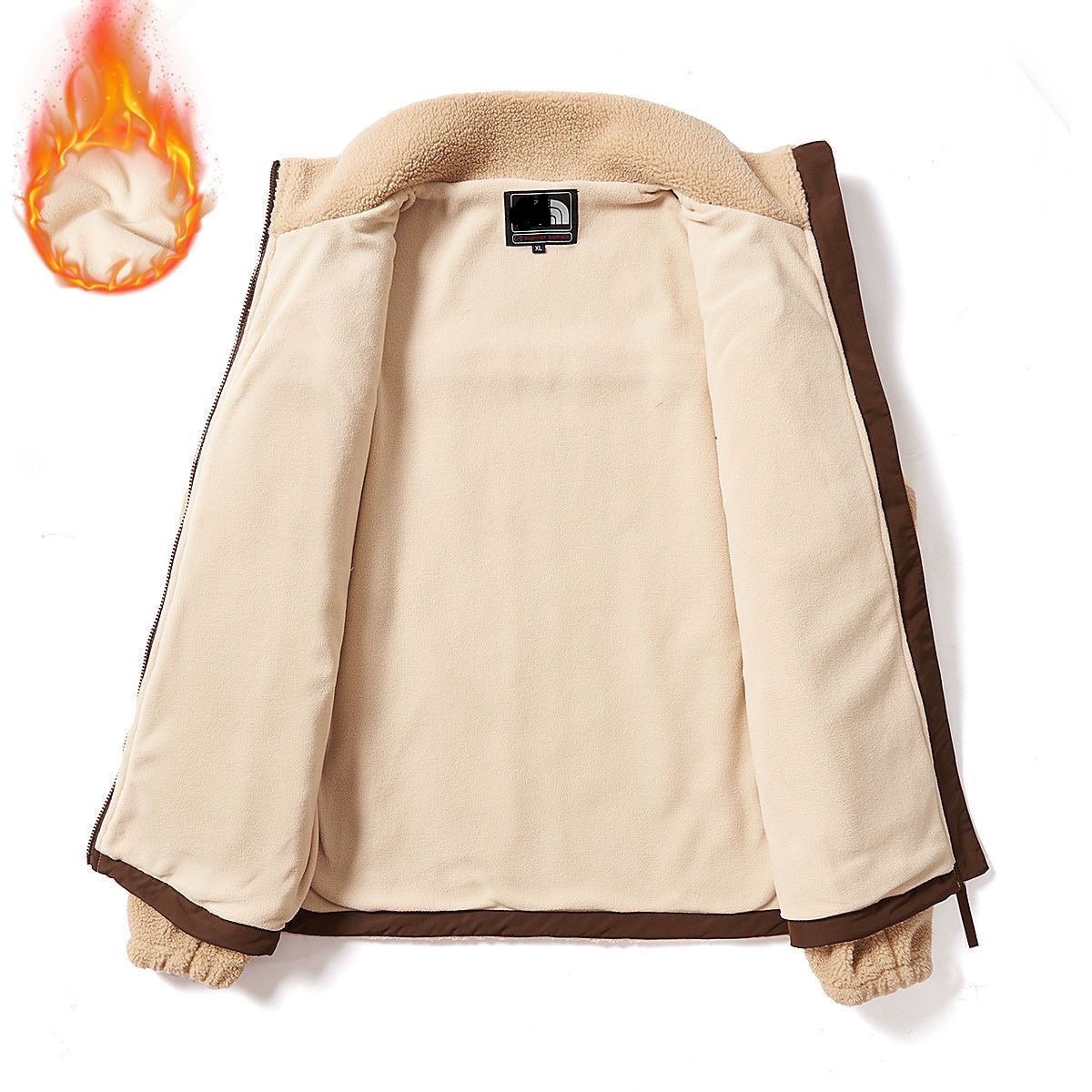 mens winter jacket coat thick lamb wool winter jacket Loose coats clothing down jackets for men's coats
