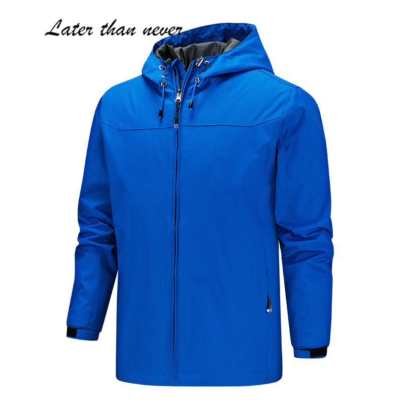 Classic Design Full Zip Up Mens Wind Breaker Jacket Light Weight Long Sleeve Working Jacket For Men Autumn Jacket tactical wear