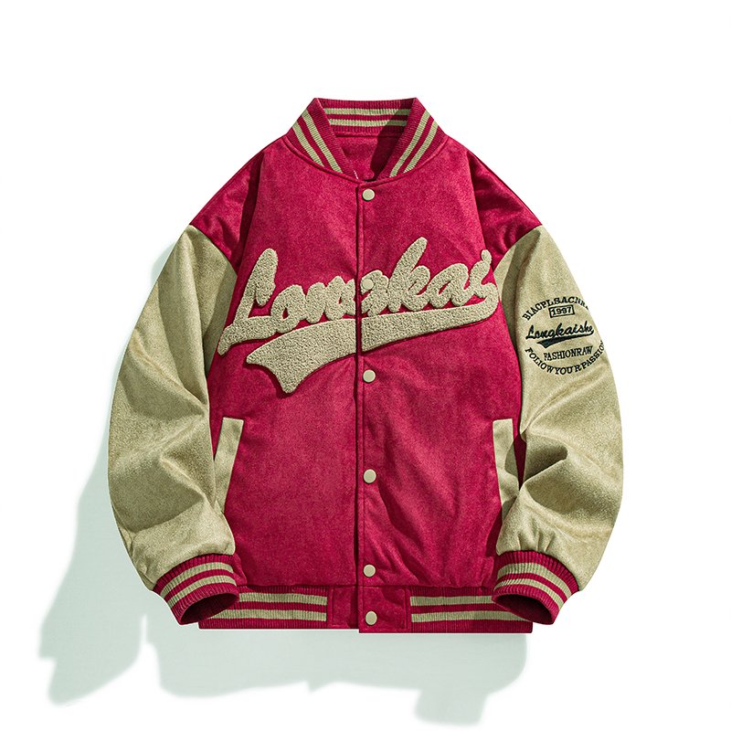 New Design Premium Men's Fashion Baseball Jacket Embroidered Patch Jacket For Men Custom Design Men's Jacket