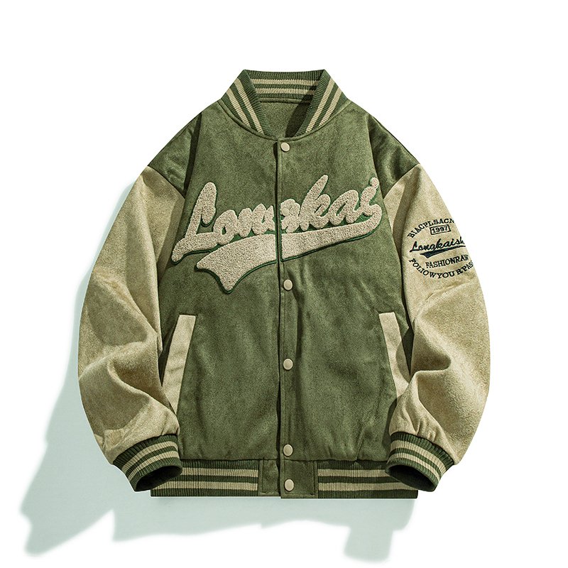 New Design Premium Men's Fashion Baseball Jacket Embroidered Patch Jacket For Men Custom Design Men's Jacket