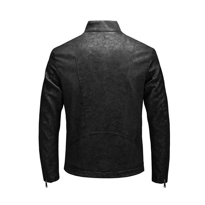 LAYENNE PU OEM Plus Size PU Leather Jacket Male Faux Leather Jacket Men's Jackets
