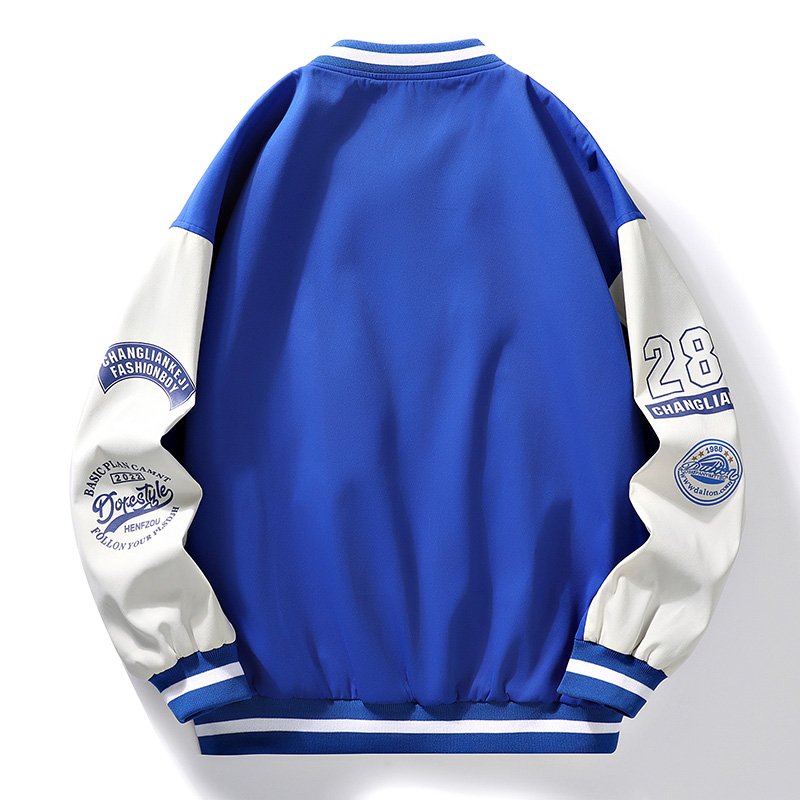 OEM Custom Wholesale Men's Fashion Casual Embroidery Logo Jacket Varsity Baseball Bomber Jacket For Men