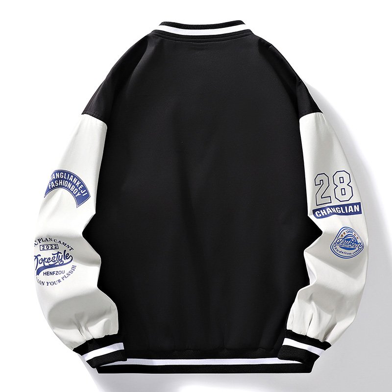 OEM Custom Wholesale Men's Fashion Casual Embroidery Logo Jacket Varsity Baseball Bomber Jacket For Men