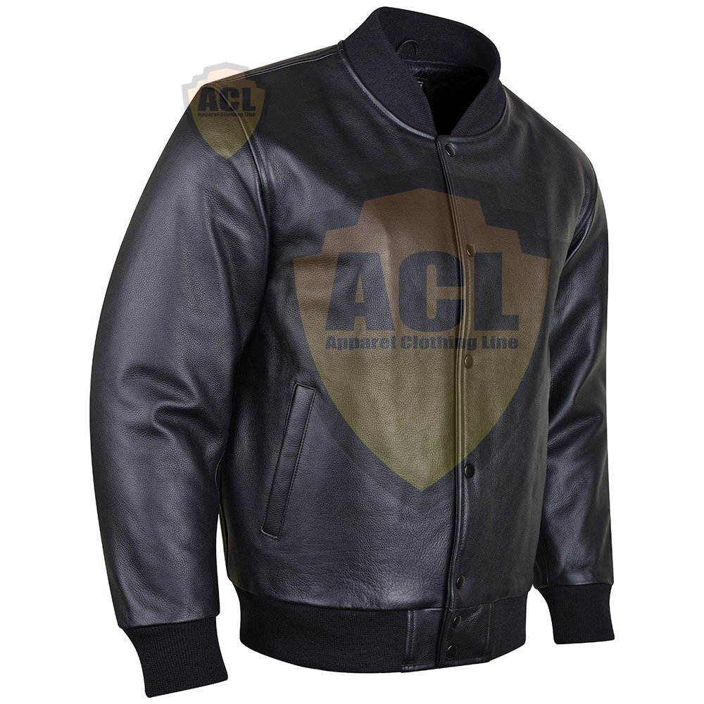 Custom Quality Design Bomber Jacket Men Leather Sleeves Chenille Embroidery Baseball Letterman Varsity Jackets For Mens