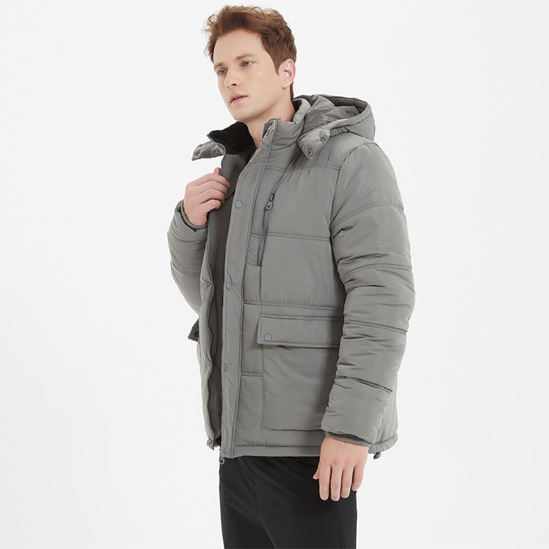 Hot sales outdoor warm utility bubble coat clothes 2023 custom winter hood puffer jacket for men