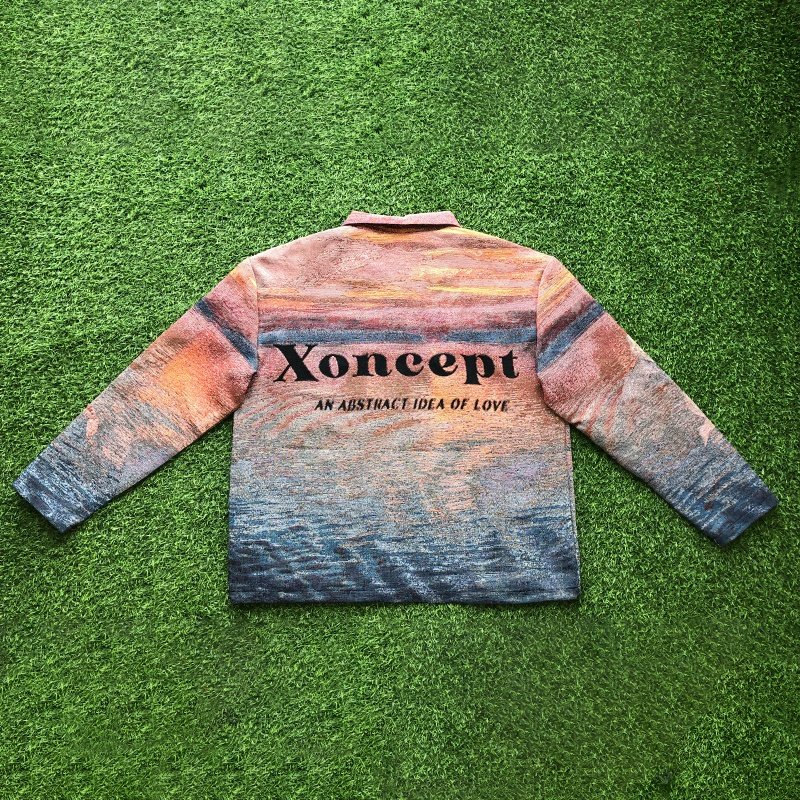 Custom Tapestry Clothing Men's Coats Woven Jacquard Blanket Jacket Anime Clothing Zip up Tapestry Jacket