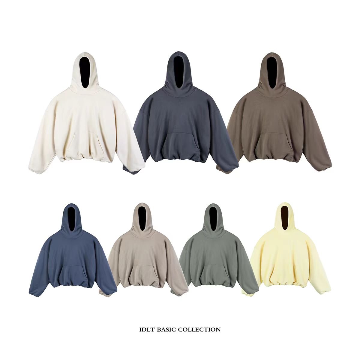 2024 Custom Winter Heavyweight Men Quilted Cotton-padded Hoodies Jackets Coats Wholesale