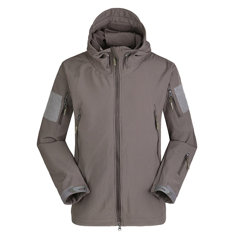 Men's Outdoor Tactical Special Ops Softshell Tactical Hooded Jacket Camo Jacket Waterproof Jacket OEM ODM Winter Wears for Men