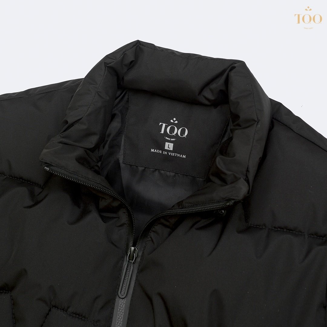 Casual Regular mens casual jacket Stretch Puffer Jacket in with 3 Pockets in Black Winter Length 100% Polyester style