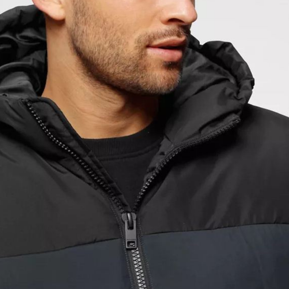 Puffer Jacket Custom Logo Men's Fashion Puffer Jacket Padded Hooded Winter Jacket