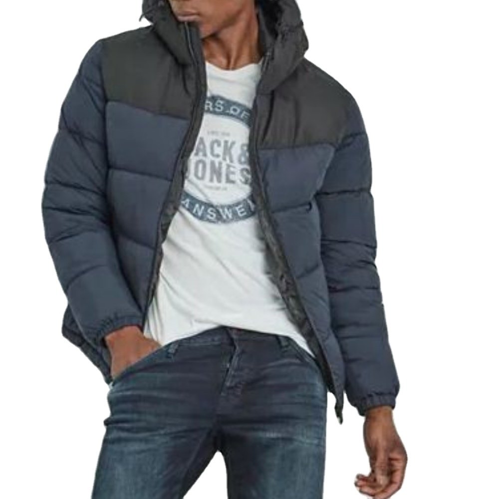 Puffer Jacket Custom Logo Men's Fashion Puffer Jacket Padded Hooded Winter Jacket