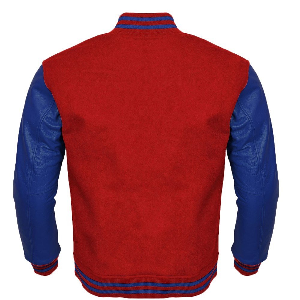 Wholesale Letterman Baseball Jacket School College University Team Wear Boys and Girls Men Wool Body & Original Leather Sleeves