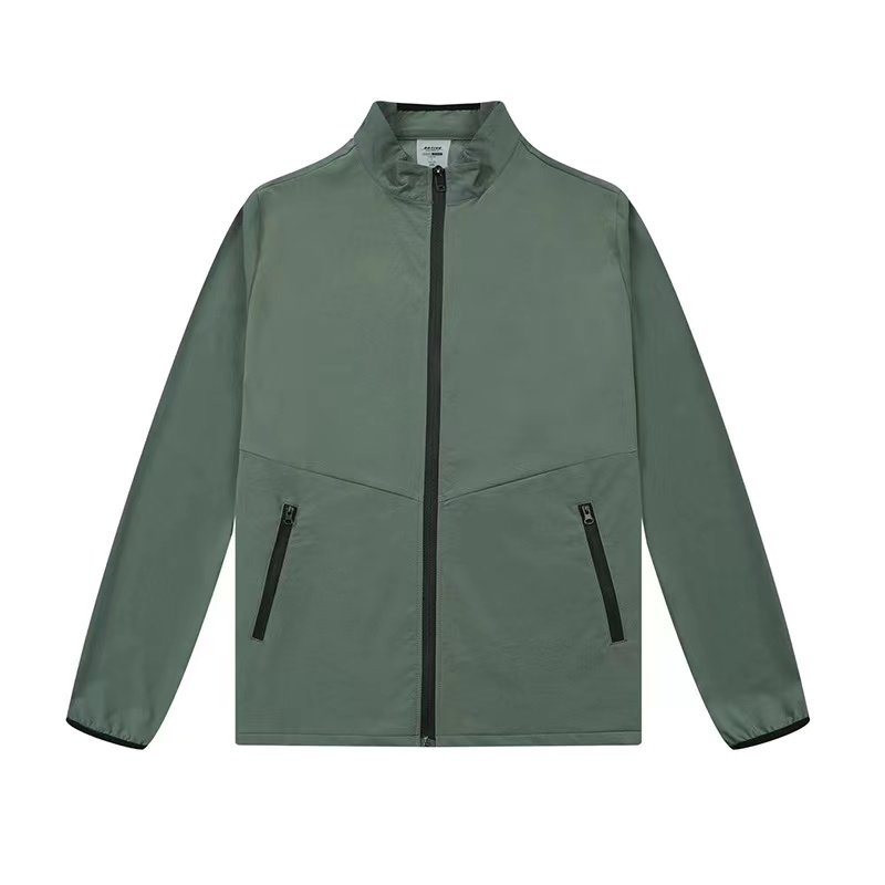 OEM ODM Custom Logo Autumn Stand Collar Men's Windbreaker Ultra Jacket Outdoor Sports Jogger Track Jackets Men Jacket