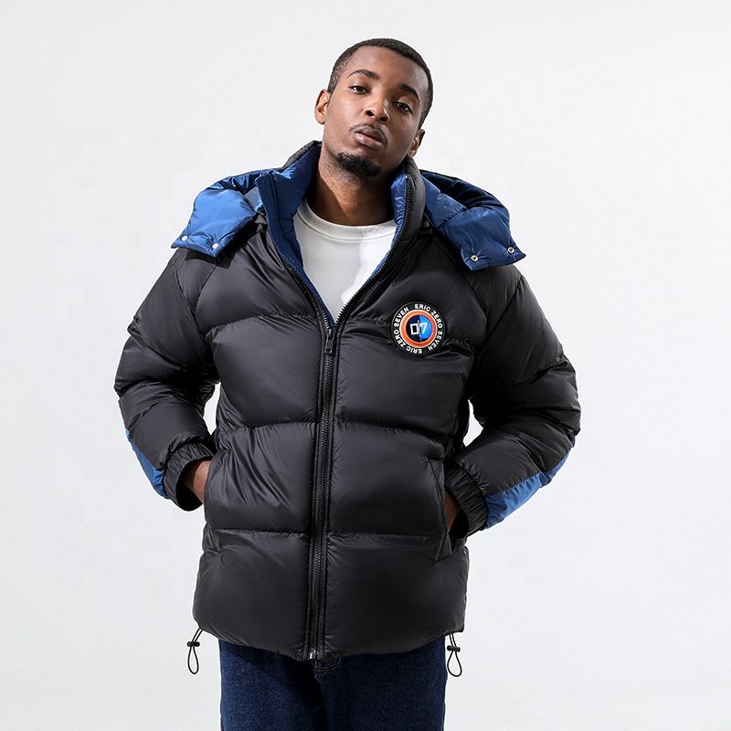 2024 European Classic Men's Winter Puffer Jacket Men Waterproof Velvet fleece Lining Warm Winter Down Jacket coat