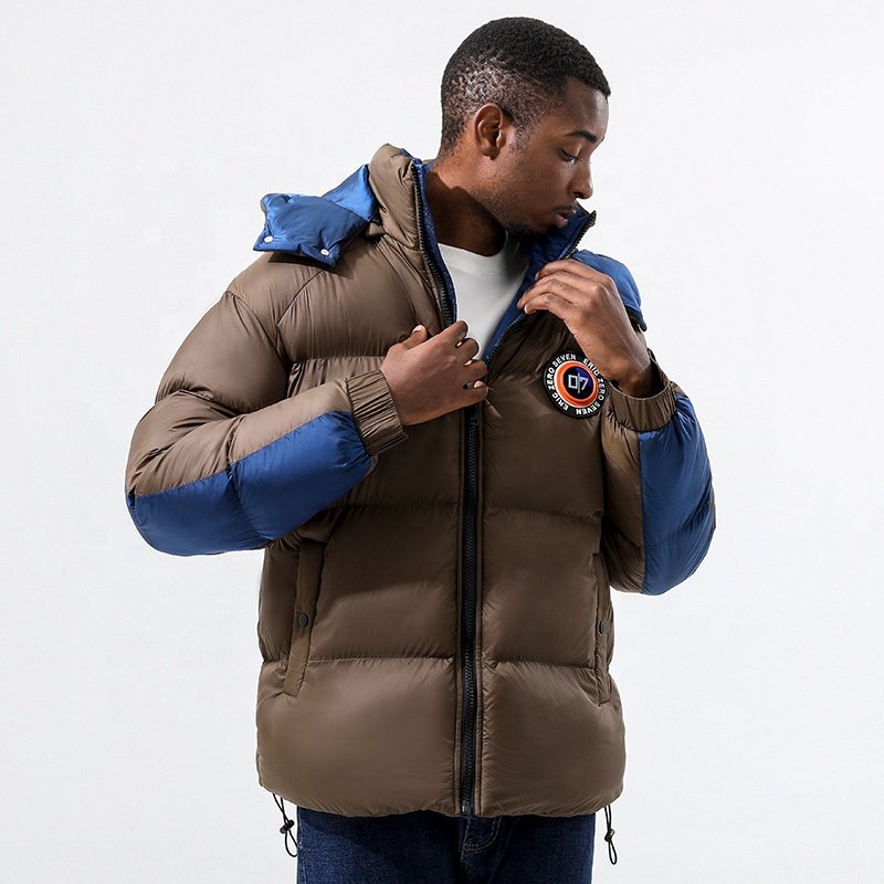 2024 European Classic Men's Winter Puffer Jacket Men Waterproof Velvet fleece Lining Warm Winter Down Jacket coat