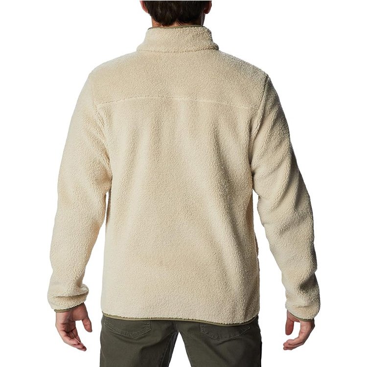 Custom Warm Comfort Zipper Sherpa Jacket Winter Polyester Winter Fleece Jacket Men's Sports Winter jacket