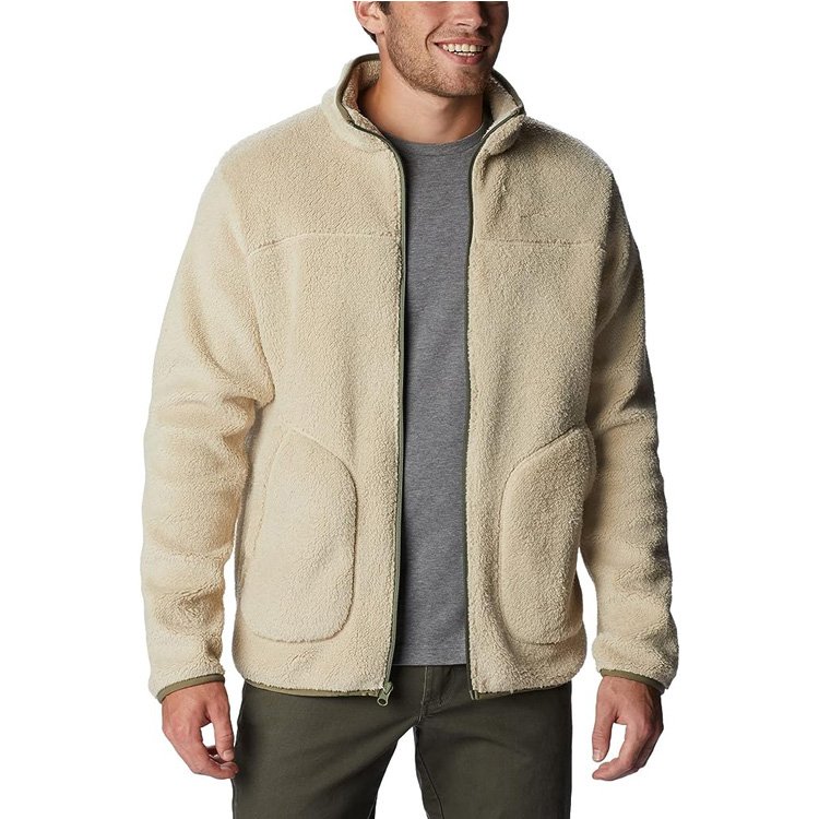 Custom Warm Comfort Zipper Sherpa Jacket Winter Polyester Winter Fleece Jacket Men's Sports Winter jacket