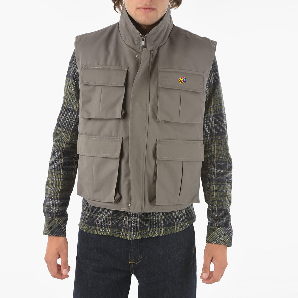 Outdoor Work Vest Mens Custom Logo Fishing Photography Vests Jacket Plus Size Men's Multi Pocket Mesh Utility Vest Waistcoats