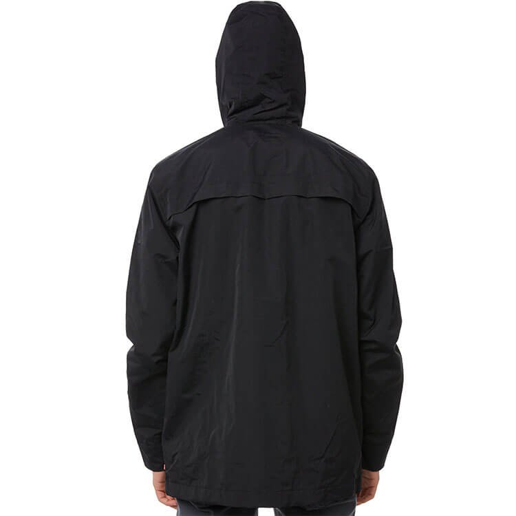 OEM reflective logo men's jackets waterproof men casual streetwear pullover black blank button fashion homme jacket