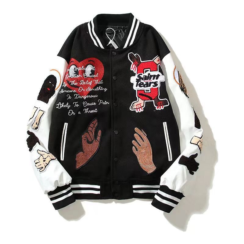 Custom Tapestry Zip Up Jackets Plus Size Men's Coats Thicken Warm Hooded Coat Designers Clothing Streetwear Jacket