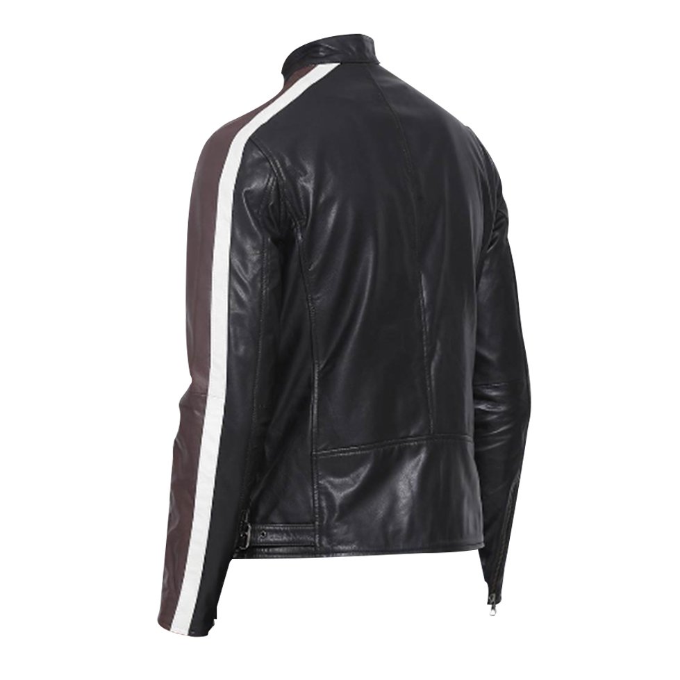 Fashion Designs Boys Classic Leather Jacket For Men's Slim Fit Leather Coat Men Jackets Brown Leather Wholesale Custom jacket