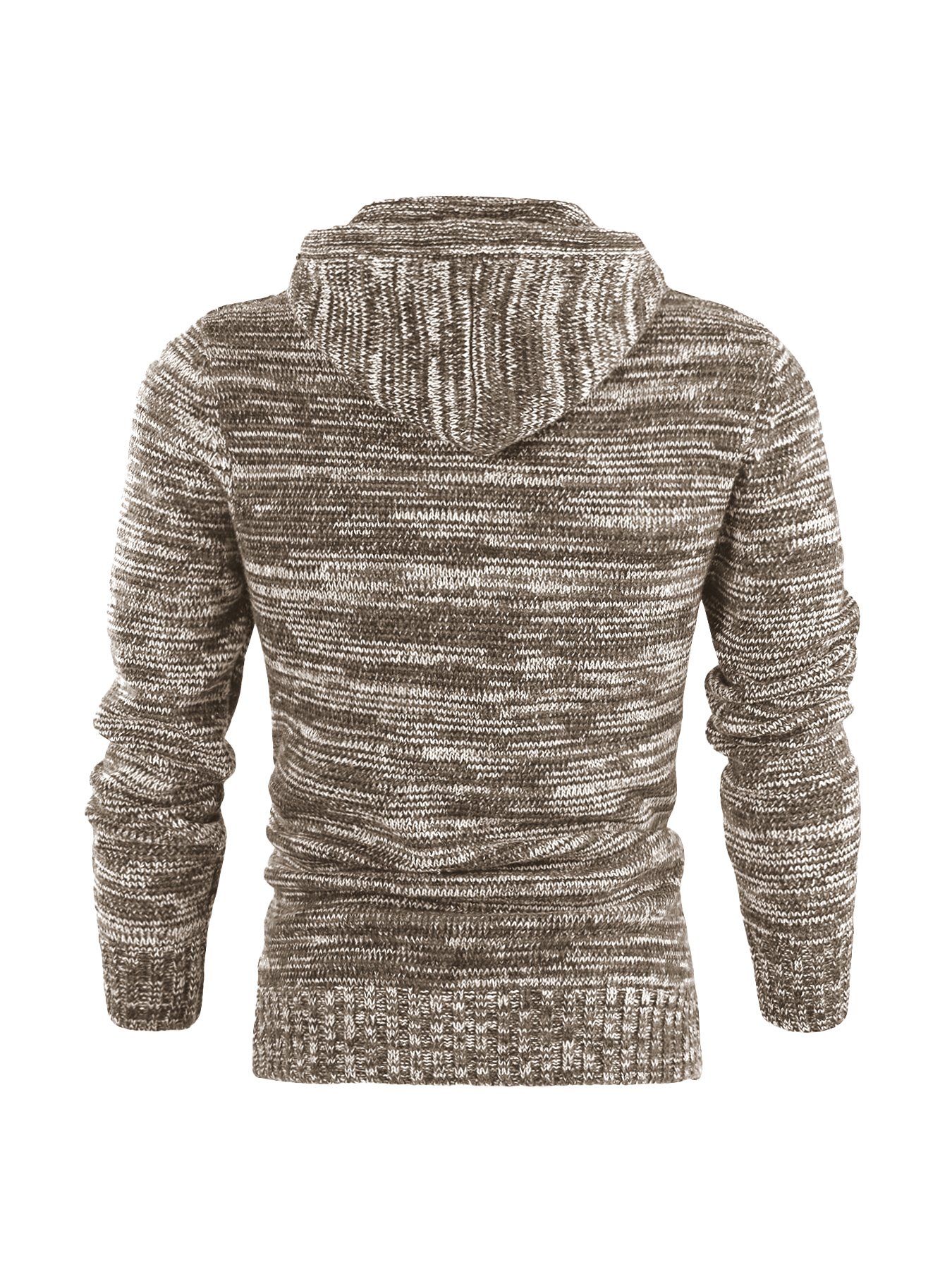 Autumn Winter Trend New Hooded Thick Cardigan Sweater Coat for Men O-Neck Hoodies Knit Sweater Plus Size