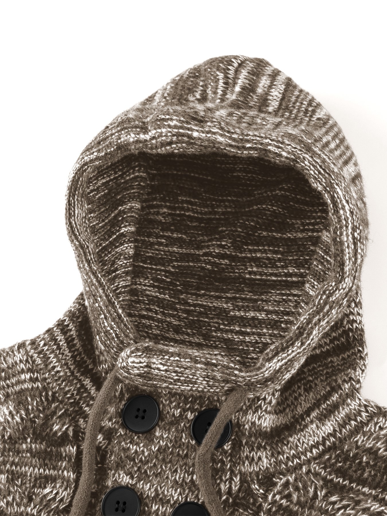 Autumn Winter Trend New Hooded Thick Cardigan Sweater Coat for Men O-Neck Hoodies Knit Sweater Plus Size