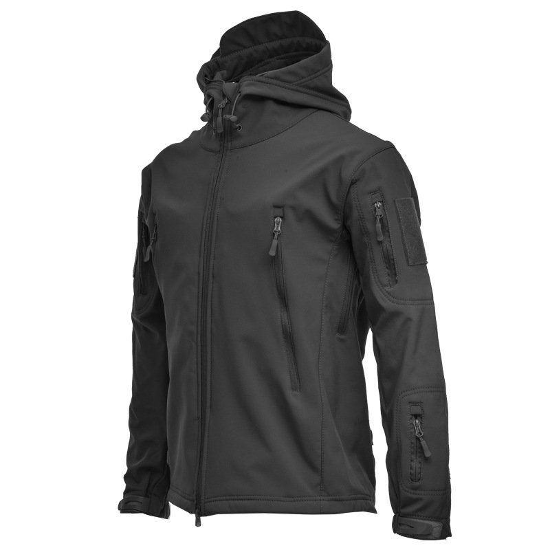 Men's Waterproof Fleece Mountain Jacket Winter Windproof Warm Ski Snowboarding Jacket with Multi-Pockets