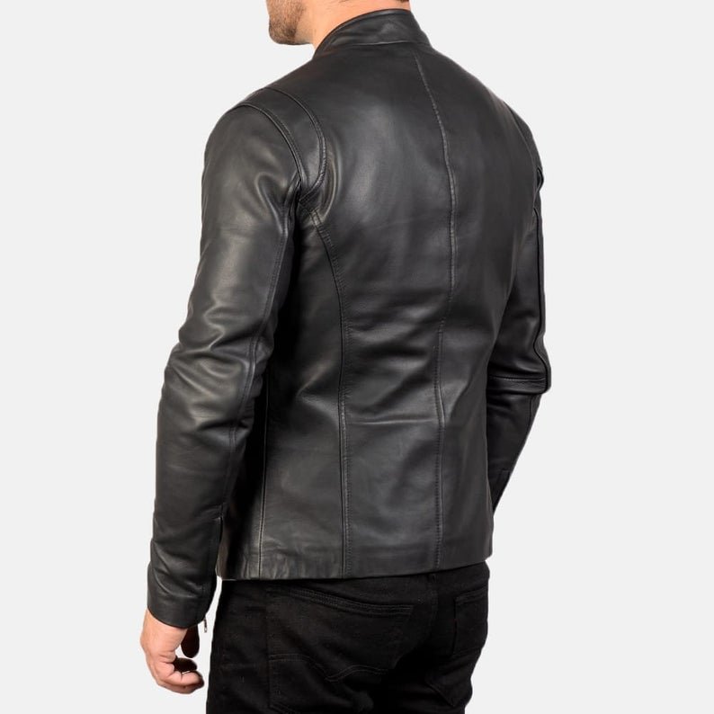 OEM wholesale new design of lather jacket/ Men Classic Leather Jackets