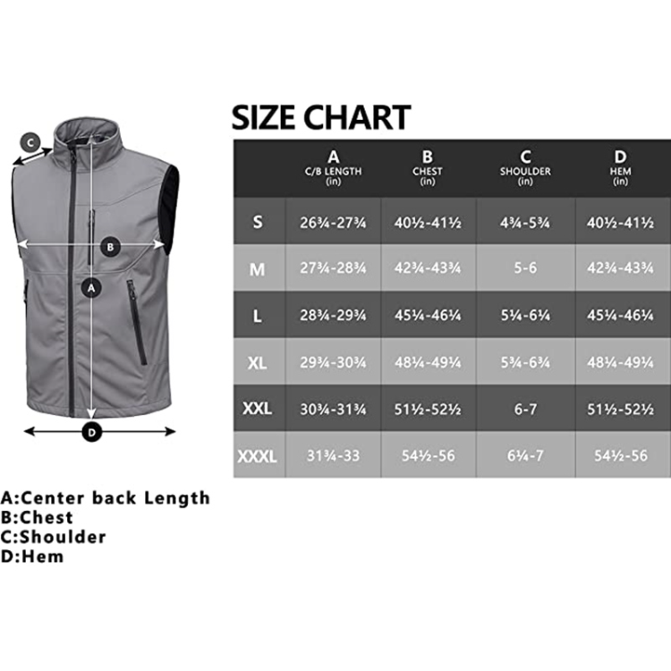 Windproof Winter Motorcycle Sleeveless Vest Men Custom Softshell Jacket for Travel Hiking Running Golf Stand Customized Logo