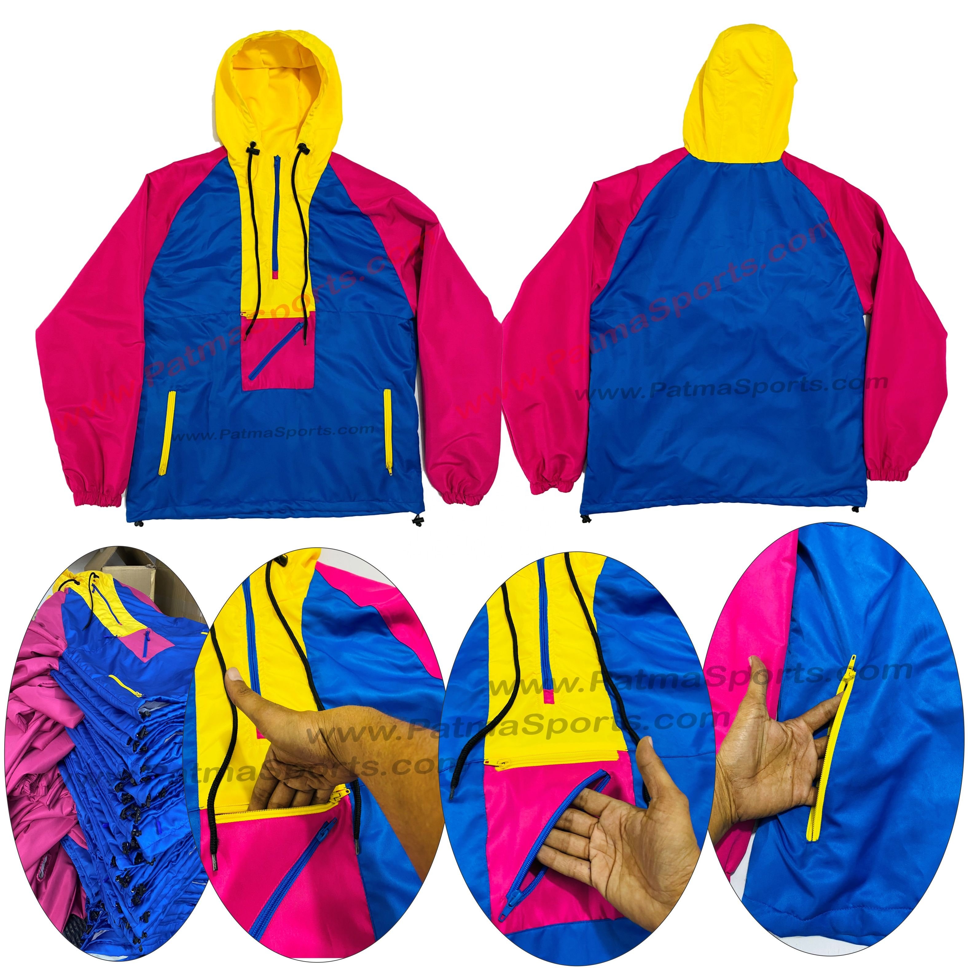 Trending Best Selling Wind Breaker Wholesale Rain Jacket Windbreaker Rain with customize logo Tags and printing on it OEM ODM