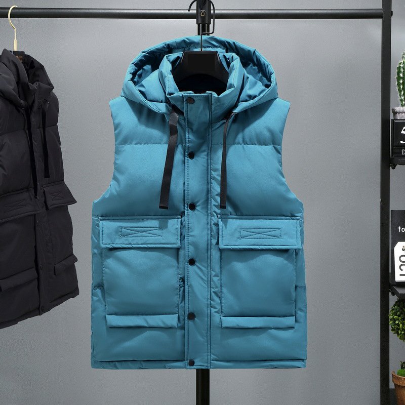 Winters Coats Waterproof Jacket Man Sleeveless Winter Warm Coat Hoodie Shiny Custom Down Puffer Jacket Enjoy For Mens Vests