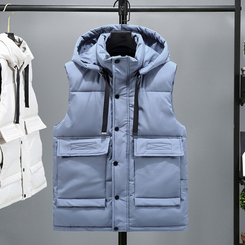 Winters Coats Waterproof Jacket Man Sleeveless Winter Warm Coat Hoodie Shiny Custom Down Puffer Jacket Enjoy For Mens Vests