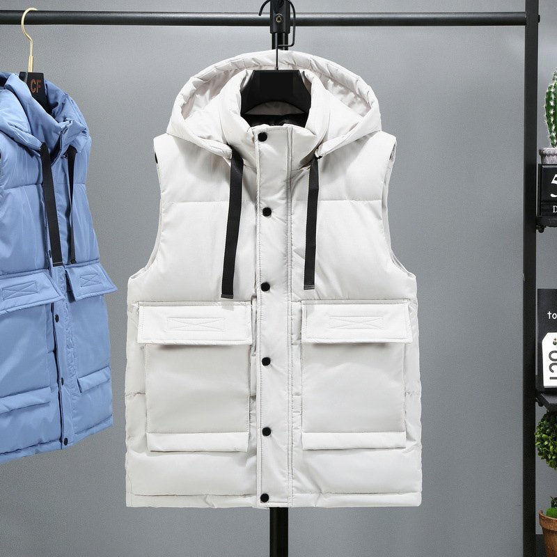 Winters Coats Waterproof Jacket Man Sleeveless Winter Warm Coat Hoodie Shiny Custom Down Puffer Jacket Enjoy For Mens Vests