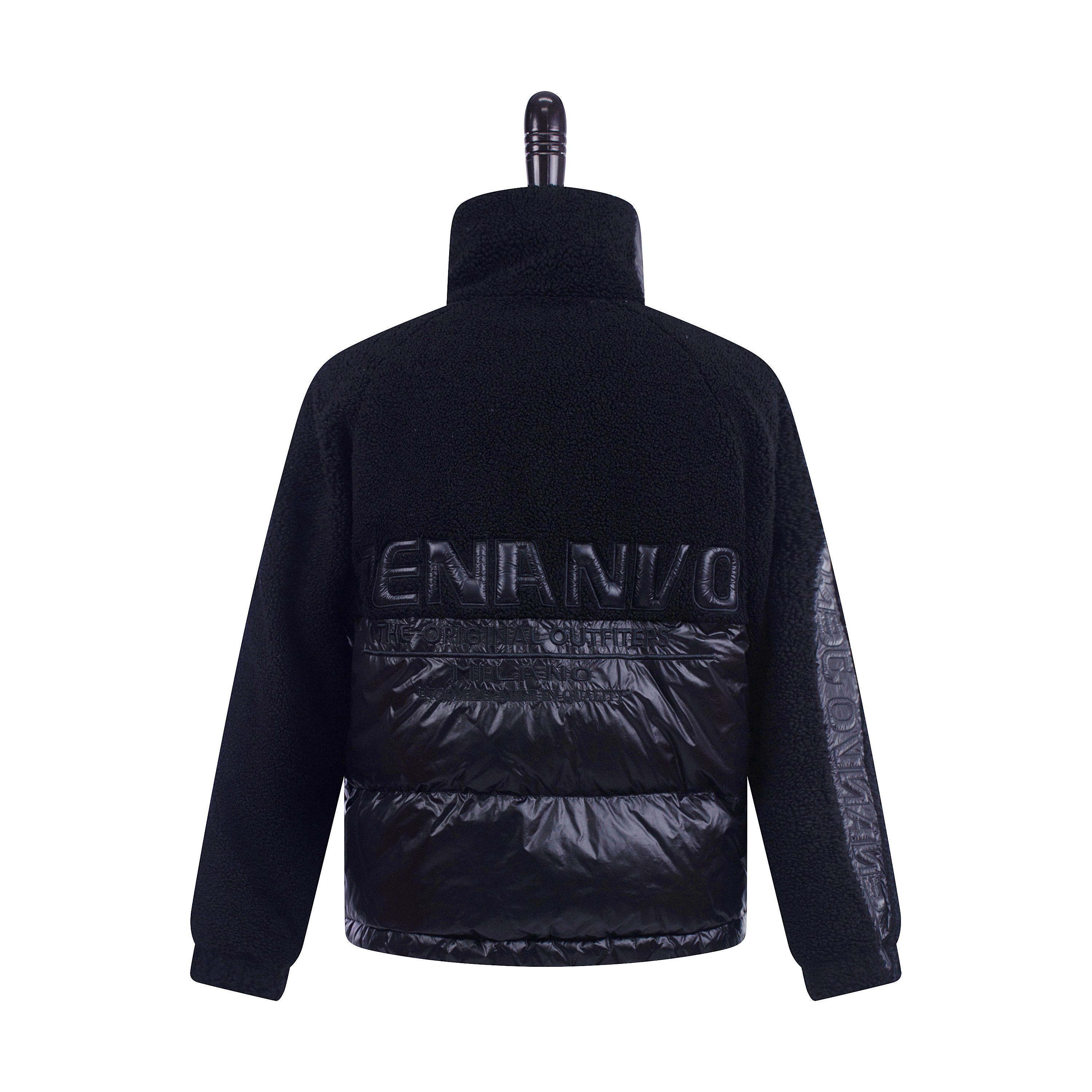 Newest design young people popular outdoor windproof bomber jacket men puffer shiny coat softshell fabric
