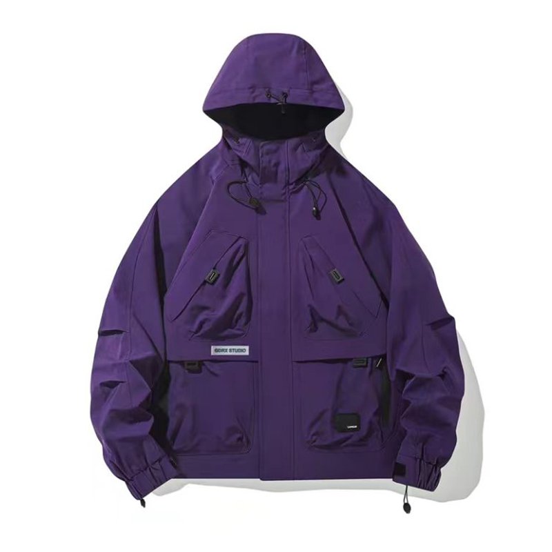 Winter New Product Multi-Pocket Zipper Hooded Men's Jacket Elastic Rope Hooded Outdoor Jacket For Men With Popular Price