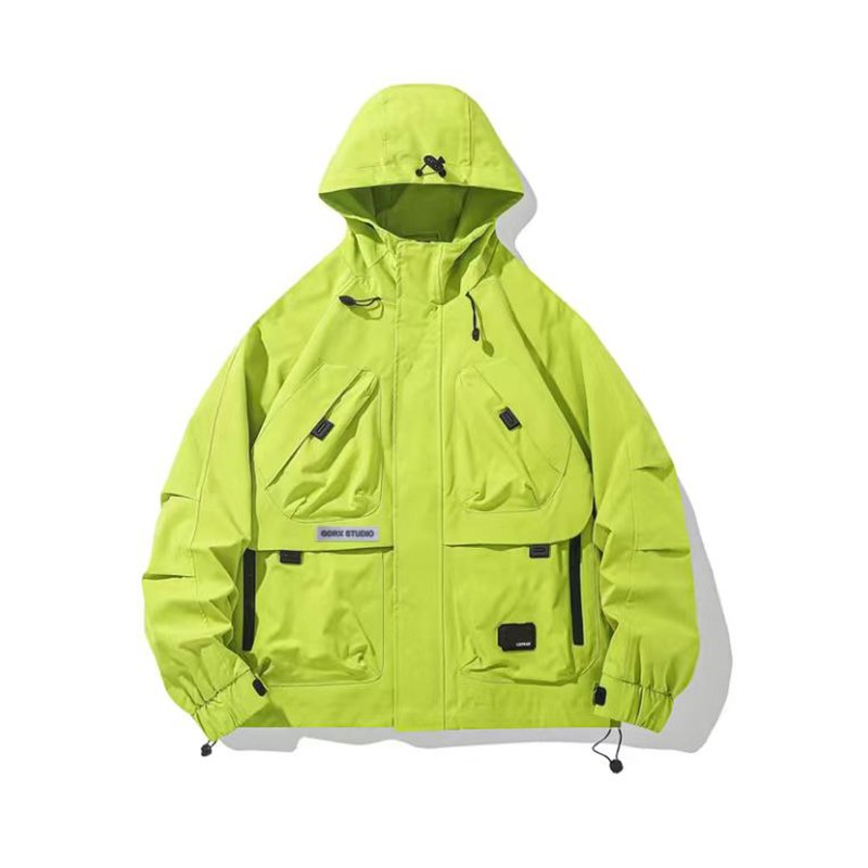 Winter New Product Multi-Pocket Zipper Hooded Men's Jacket Elastic Rope Hooded Outdoor Jacket For Men With Popular Price