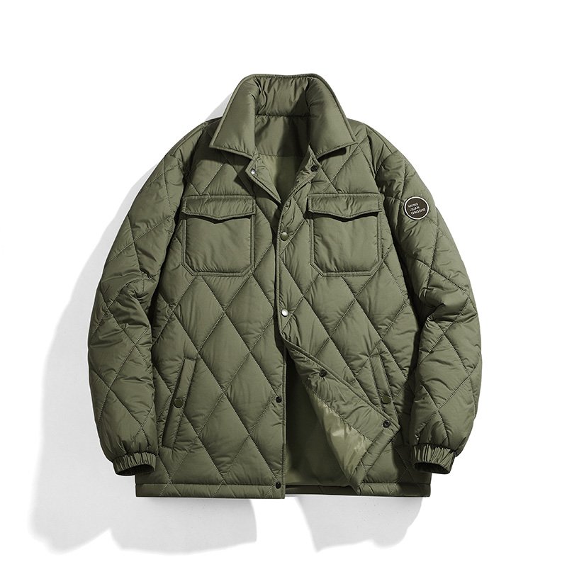 Puffer Jacket Hombre Polyester Filled Lightweight Lapel Collar Quilting Men's Street Wear Puffer Winter Jackets