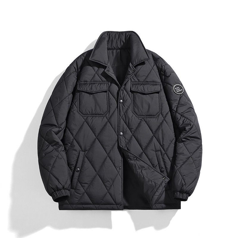 Puffer Jacket Hombre Polyester Filled Lightweight Lapel Collar Quilting Men's Street Wear Puffer Winter Jackets