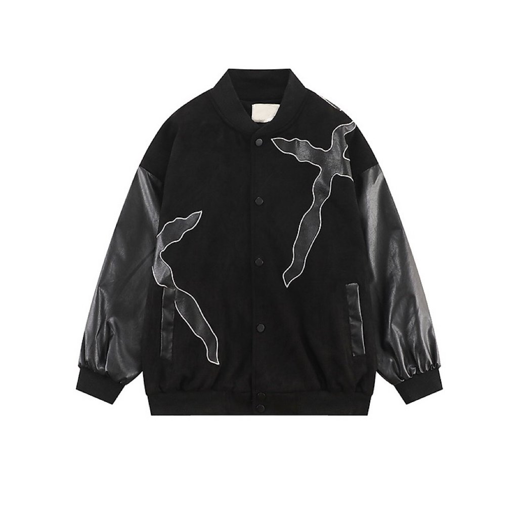 Plus size men's versity college jackets wholesale blank varsity jackets custom logo plain letterman varsity jacket for men