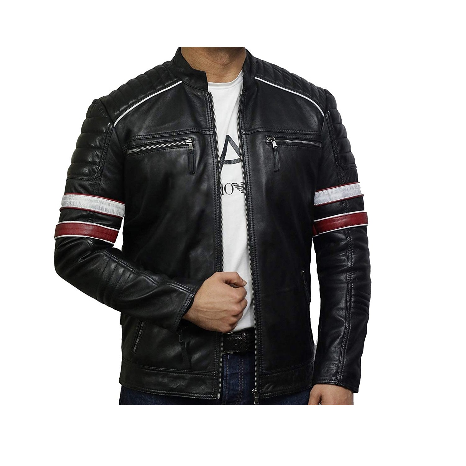 Mens Leather jacket Men Hooded Coat Fur Lined Motorcycle Jacket Fashion Coat Autumn Winter Coats jacket
