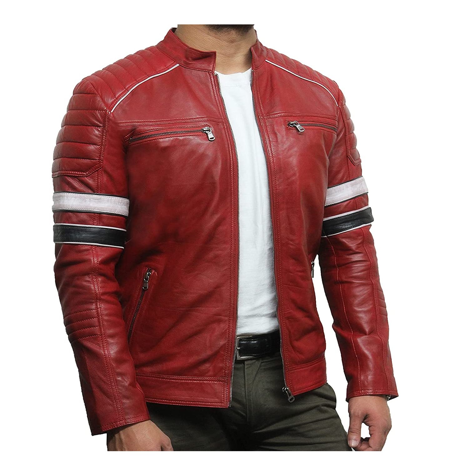 Mens Leather jacket Men Hooded Coat Fur Lined Motorcycle Jacket Fashion Coat Autumn Winter Coats jacket