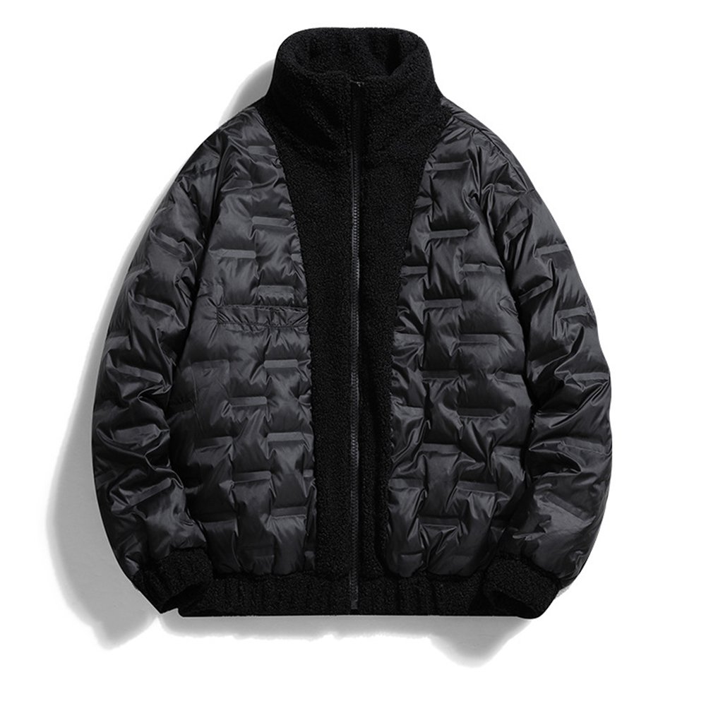 Custom cotton padded thick heavy weight winter micro polar fleece men's jacket and coats